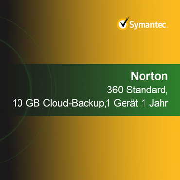 Norton 360 Standard, 10 GB Cloud-Backup, 1 Gerät 1 Jahr