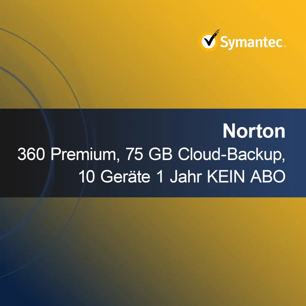 Norton 360 Premium, 75 GB backup în cloud, 10 dispozitive 1 an FĂRĂ ABONAMENT